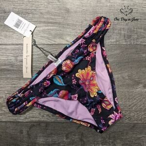 Nanette Lepore Strappy Side Floral Bikini Bottom Size 6